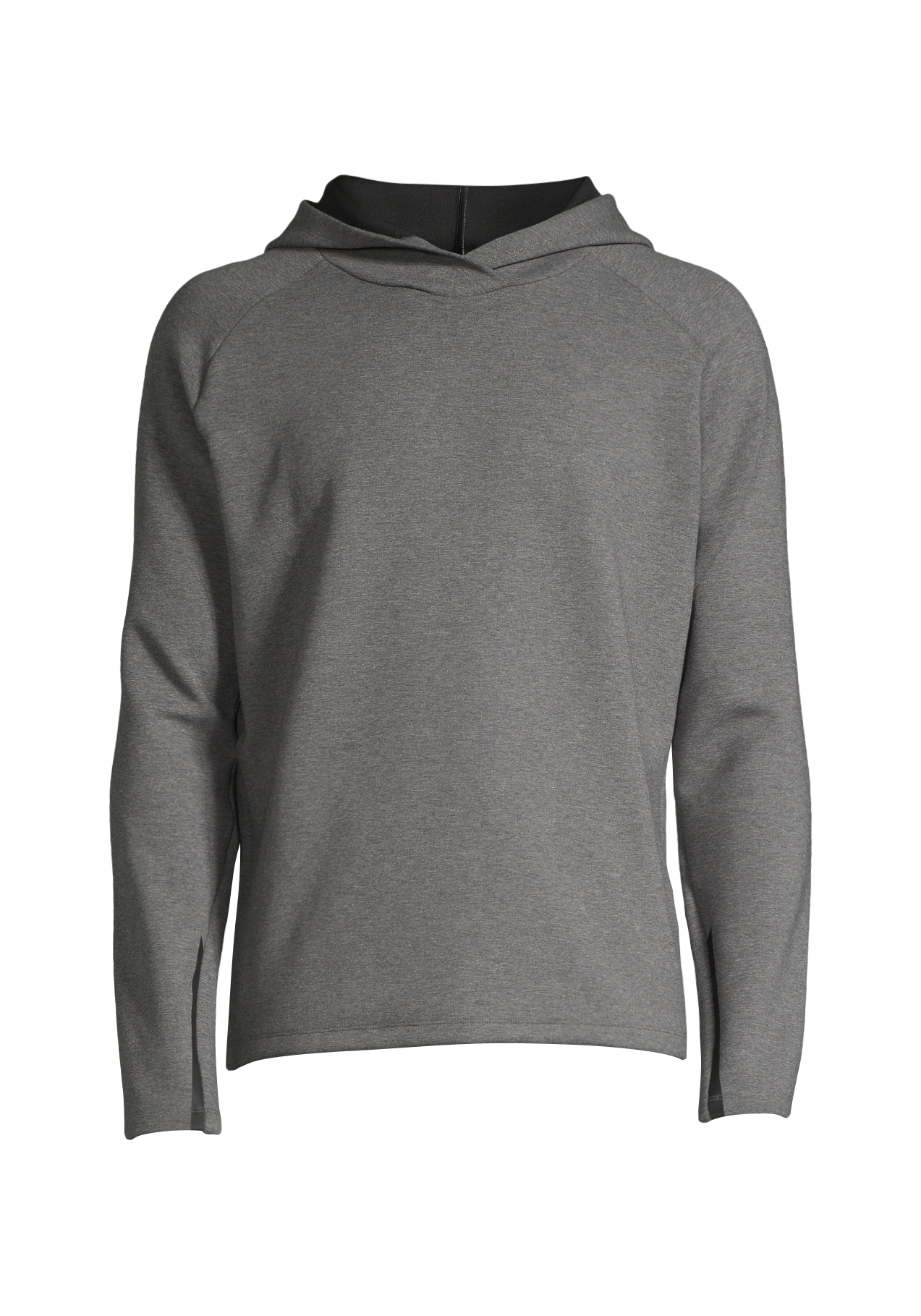 M Double Knit Hoodie Dk Grey Melange Casall