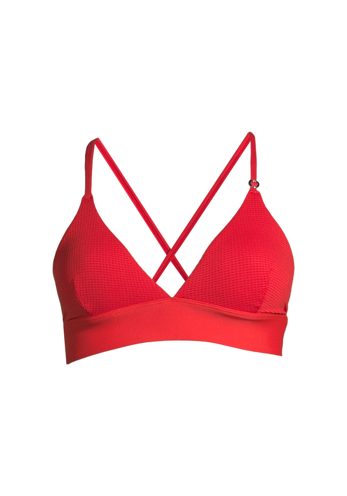 Iconic Bikini Top - Impact Red