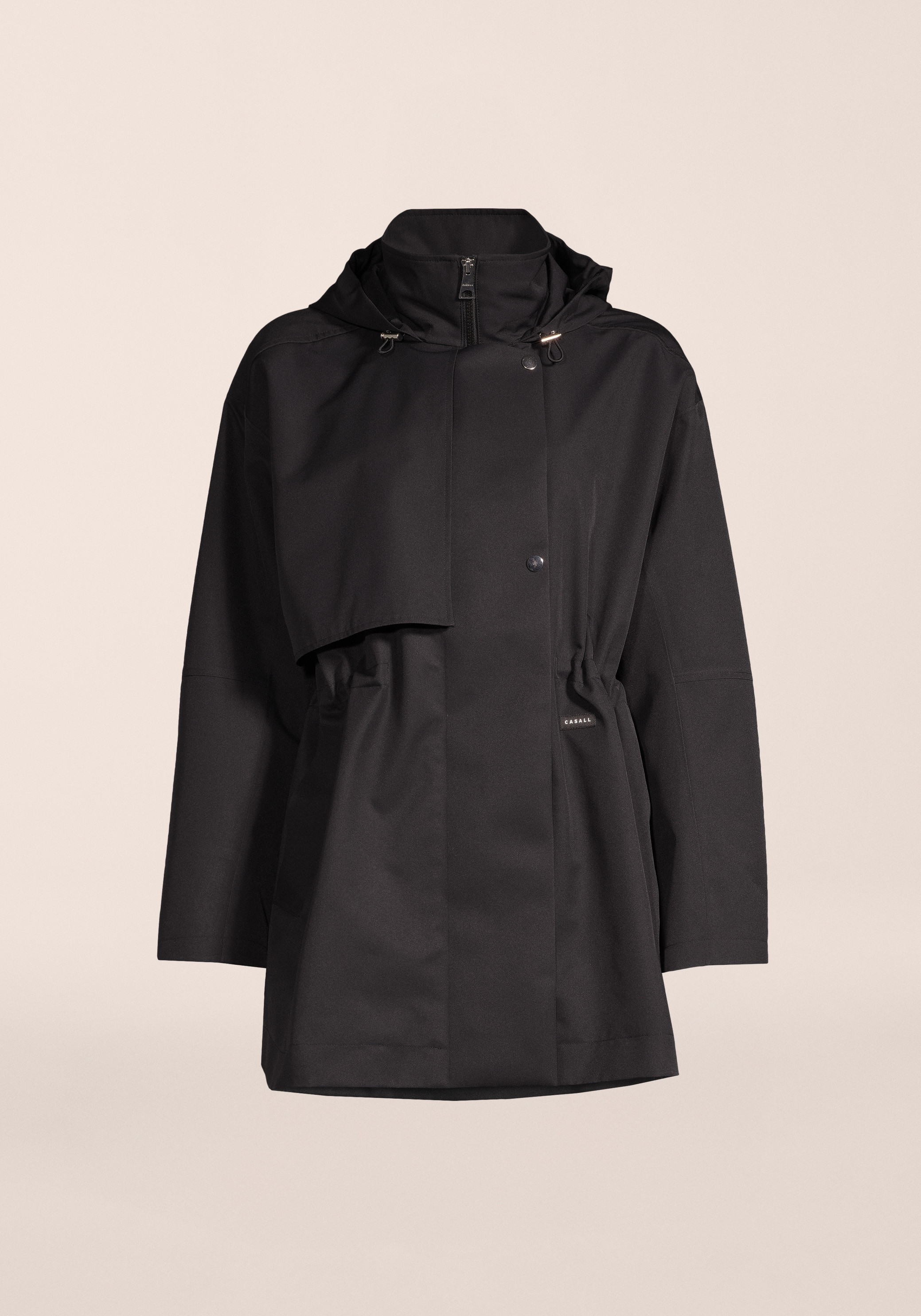 Scandi Trench Rain Coat - Black | CASALL